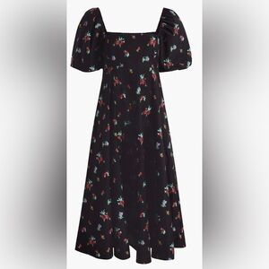 Hill House Matilda Black Ikat Floral